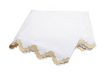 Aziza Champagne Flat Sheet | Matouk at Fig Linens and Home