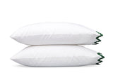 Aziza Green Pillowcase | Matouk Bedding at Fig Linens and Home