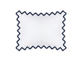 Aziza Navy Blue Pillow Sham | Matouk Bedding at Fig Linens and Home