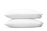 Aziza Silver Pillowcase | Matouk at Fig Linens and Home