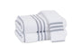 Beach Road Navy Stripe Bath Towels by Matouk | Fig Linens