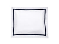 Thumbnail for Matouk Lowell Navy Pillow Sham | Percale Bedding at Fig Linens