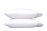 Bel Tempo Silver Pillowcases | Matouk at Fig Linens