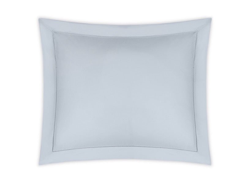 Matouk Bedding - Bergamo Hemstitch Pillow Sham in Pool - Fig Linens and Home