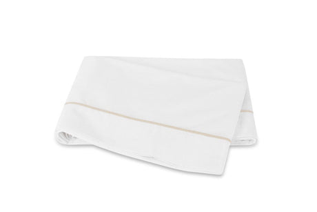 Matouk Bergamo Truffle Flat Sheet | Fig Linens