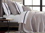 Matouk coverlet - Selah Silver Blanket at Fig Linens and Home