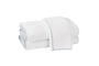 Cairo Towels in White with Light Blue by Matouk  | Fig Linens and Home Westport CT