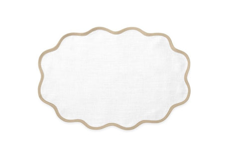 Matouk Table Linens | Casual Couture Scallop Placemat in Oat