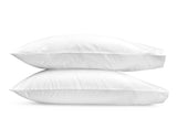 Matouk Ceylon Satin Stitch White Pillowcases | Fig Linens