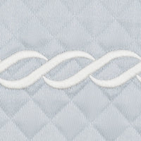 Thumbnail for Matouk Classic Chain Scallop Matelasse Swatch Pool and Bone  | Matouk at Fig Linens and Home