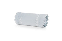 Thumbnail for Matouk Classic Chain Scallop Matelasse neckroll Pool and Bone  | Matouk at Fig Linens and Home