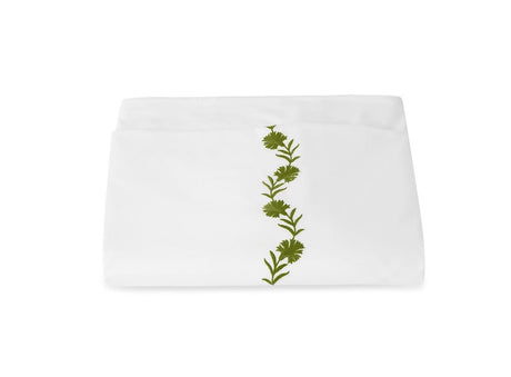 Daphne Grass Green Duvet Cover | Matouk at Fig Linens