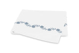 Daphne Hazy Blue Flat Sheet | Matouk at Fig Linens