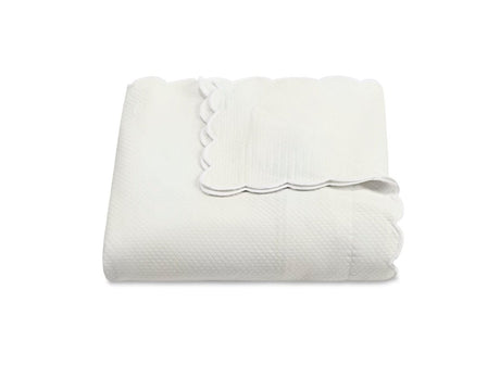 Bone Duvet Cover - Matouk Diamond Pique Duvets at Fig Linens and Home