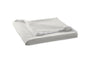 Silver Light Gray Duvet Cover - Matouk Diamond Pique Duvets at Fig Linens and Home