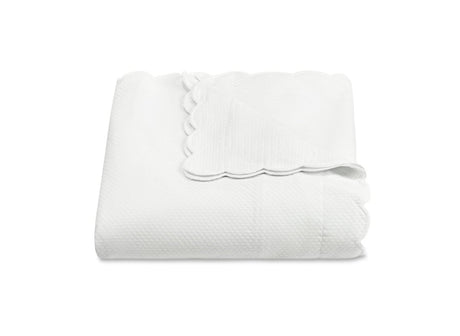 White Duvet Cover - Matouk Diamond Pique Duvets at Fig Linens and Home