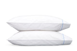 Essex Azure Pillowcases | Matouk Percale Bedding