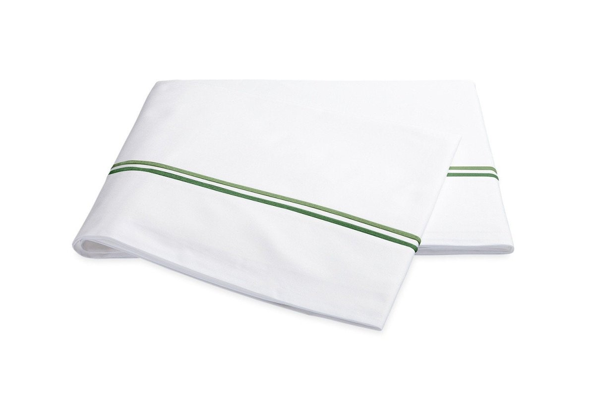 Essex Green Flat Sheet | Matouk Percale Bedding