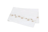 Matouk Feather Champagne Flat Sheet - Giza Percale Bedding at Fig Linens