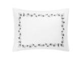 Matouk Feather Platinum Pillow Sham - Giza Percale Bedding at Fig Linens