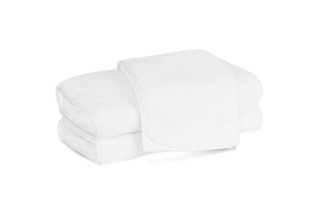 Terrycloth Giza Towels with White Trim by Matouk | Luxury 100% Cotton Towels at Fig Linens and Home