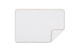 Bath Mat - Matouk White Giza Tub Mat with Sand Trim