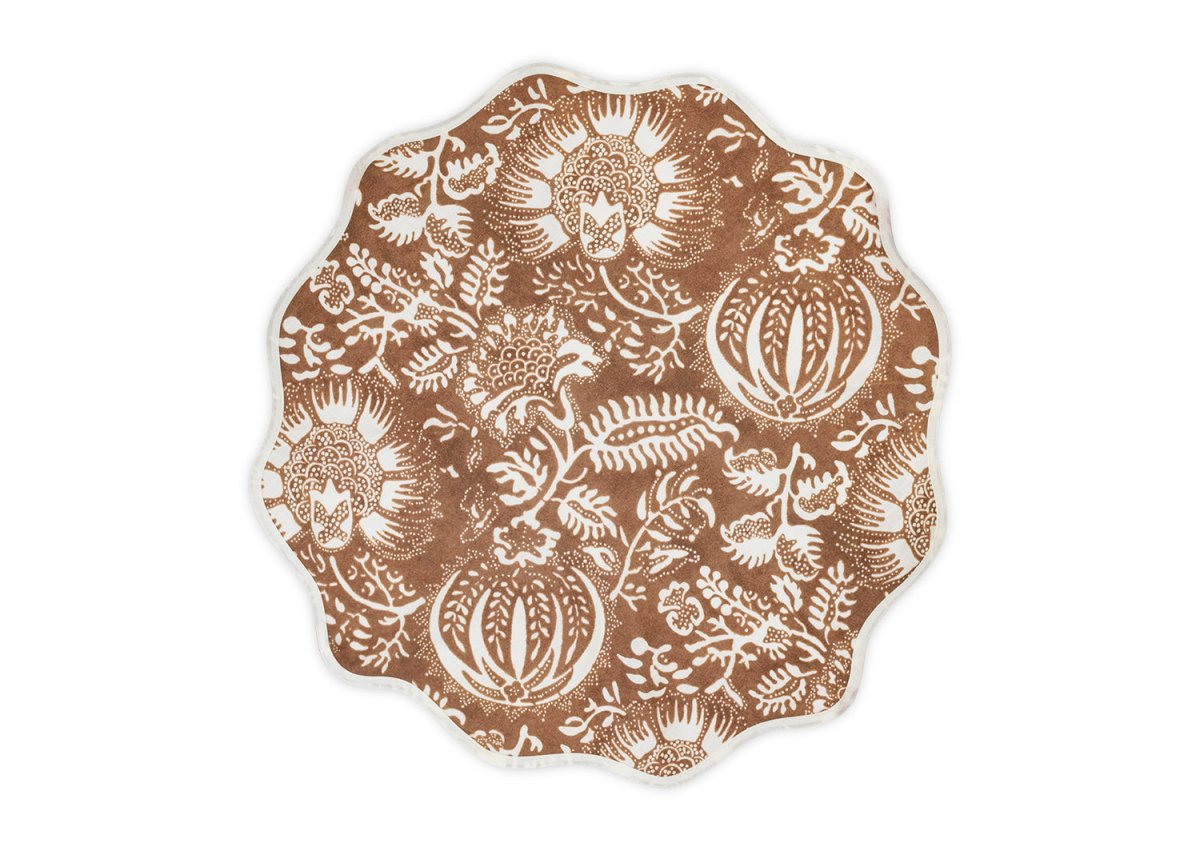 Round Circular Placemat - Granada Chestnut Placemats by Matouk Schumacher