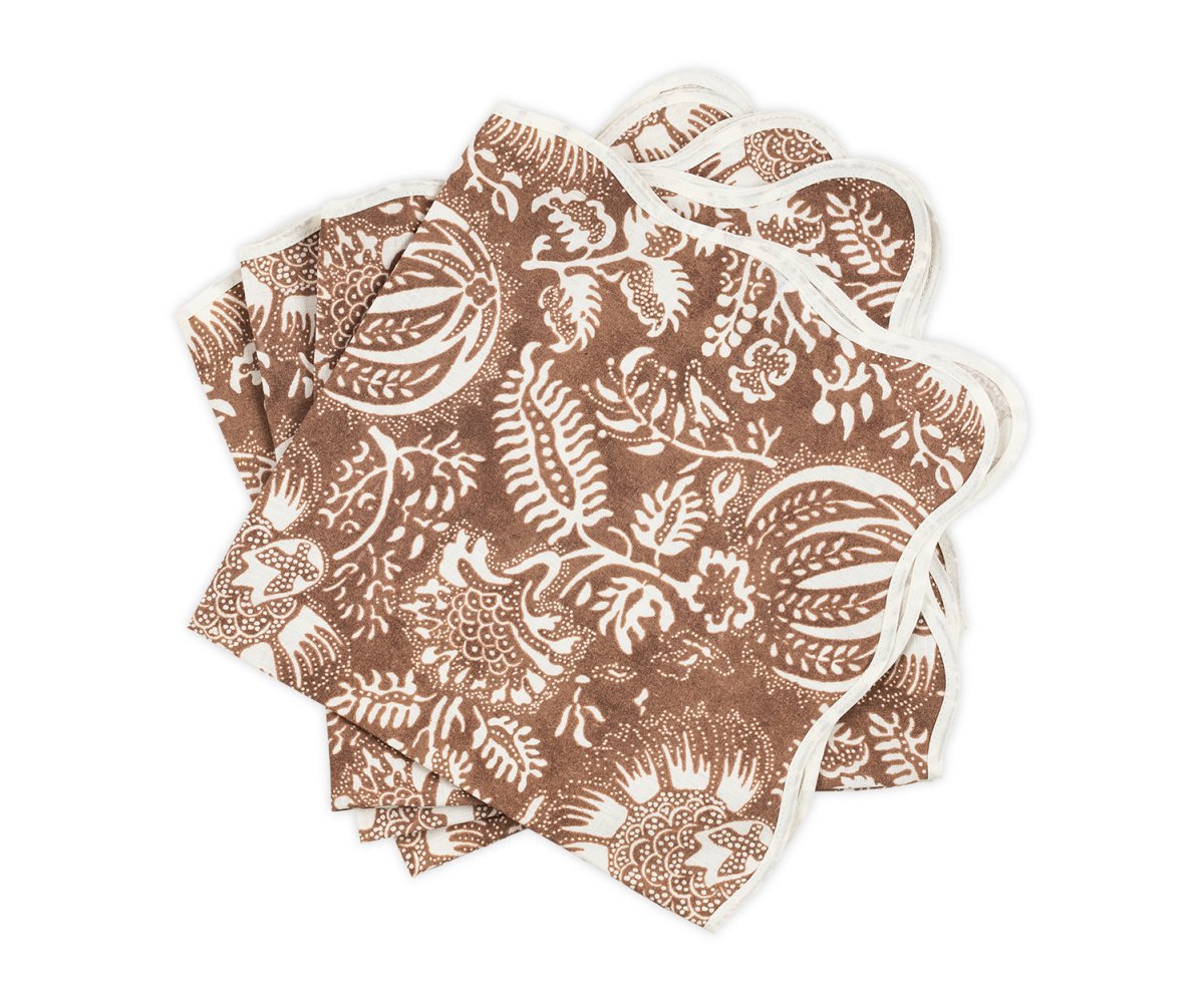 Granada Chestnut Napkins by Matouk Schumacher