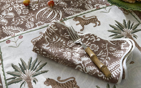 Napkin - Granada Chestnut Napkins by Matouk Schumacher - Fig Linens and Home Table 