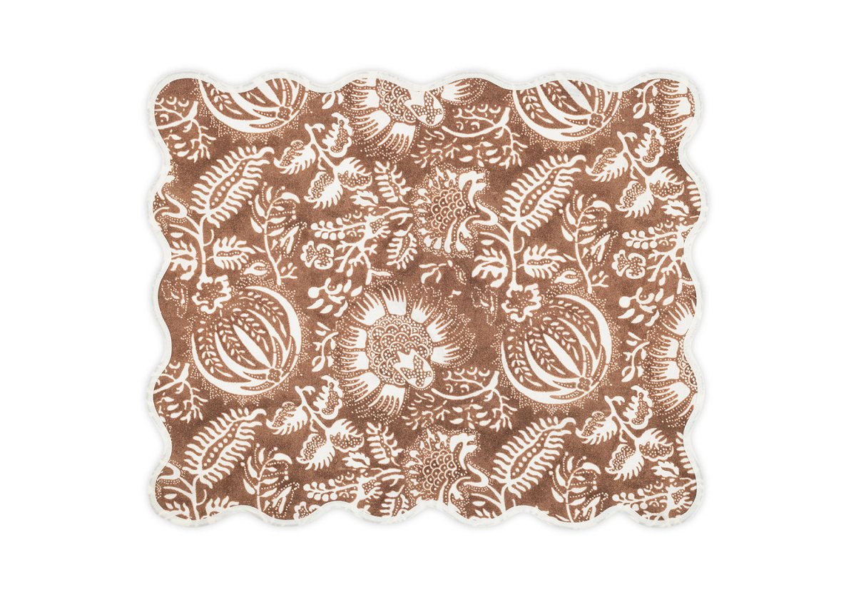 Oblong Rectangular Placemat - Granada Chestnut Placemats by Matouk Schumacher