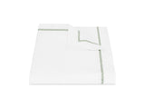 Matouk Hatch Green Duvet Cover | Fig Linens