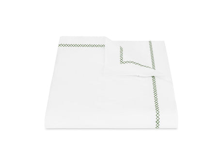 Matouk Hatch Green Duvet Cover | Fig Linens