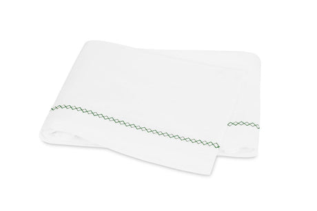 Matouk Hatch Green Flat Sheet | Fig Linens