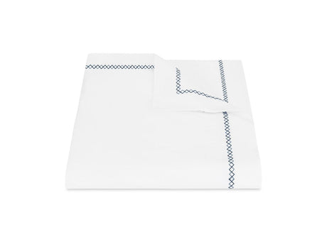 Matouk Hatch Navy Duvet Cover | Fig Linens