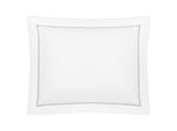 Matouk Hatch Platinum Pillow Sham | Fig Linens