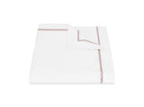 Matouk Hatch Redberry Duvet Cover | Fig Linens