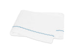 Matouk Hatch Sky Blue Flat Sheet | Fig Linens