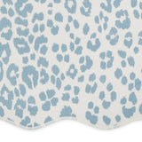 Swatch Detail - Matouk Schumacher Iconic Leopard Sky Shower Curtain at Fig Linens and Home