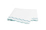 India Cerulean Flat Sheet | Matouk Percale at Fig Linens