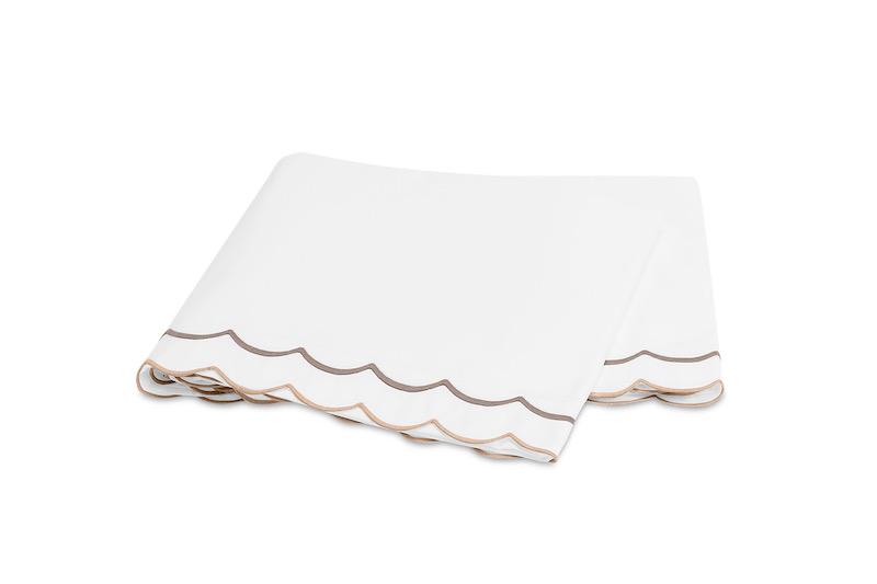 India Driftwood Flat Sheet | Matouk Percale at Fig Linens