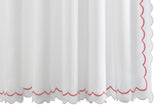 Shower Curtain - Matouk India Pique Shower Curtain Blush at Fig Linens and Home | Bath Boutique