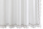 Shower Curtain - Matouk India Pique Shower Curtain Driftwood at Fig Linens and Home | Bath Boutique