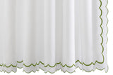 Shower Curtain - Matouk India Pique Shower Curtain Grass at Fig Linens and Home | Bath Boutique