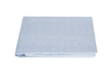 Matouk Jasper Fitted Sheet at Fig Linens and Home Hazy Blue