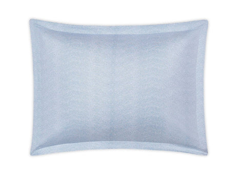 Matouk Jasper Pillow Sham at Fig Linens and Home Hazy Blue