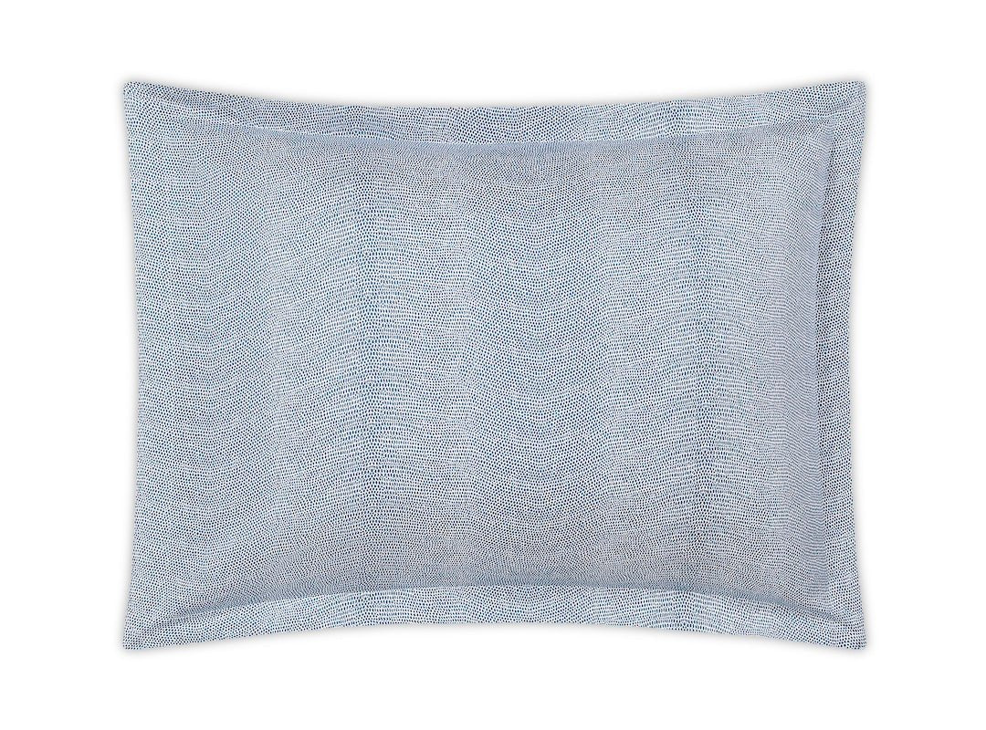 Matouk Jasper Pillow Sham at Fig Linens and Home Steel Blue