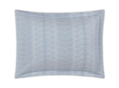 Matouk Jasper Pillow Sham at Fig Linens and Home Steel Blue