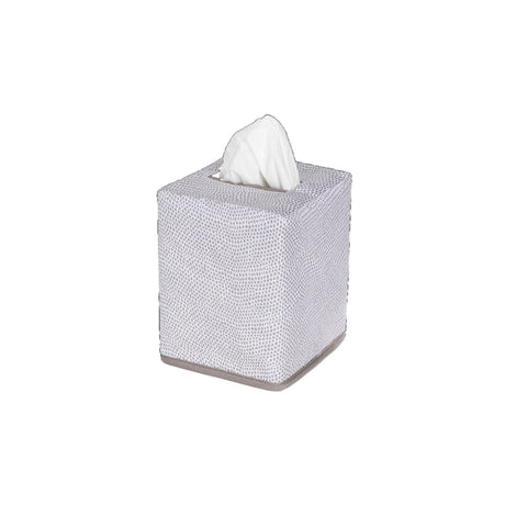 Jasper Tissue Box Cover in Fawn by Matouk | Bathroom accessories at Fig Linens and Home