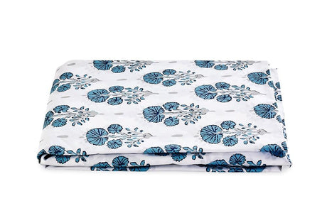 Joplin Mineral Blue Fitted Sheet | LULU DK Matouk at Fig Linens