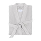 Kiran Silver Bathrobe | Matouk Robes - Light weight waffle robe at Fig Linens and Home